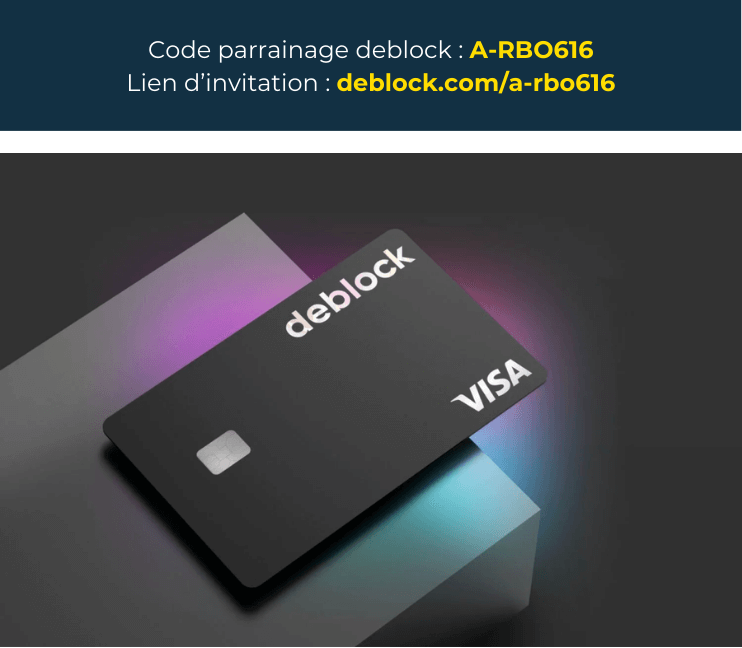 Carte Deblock Visa avec code parrainage